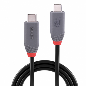 Cablu Date USB-C Male - USB-C Male 0.8m Negru