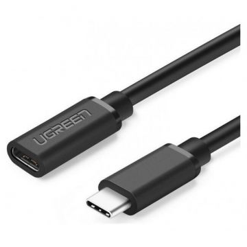 Cablu Date USB-C - USB-C  5000Mbps 60W  4K  30FPS  0.5m Negru