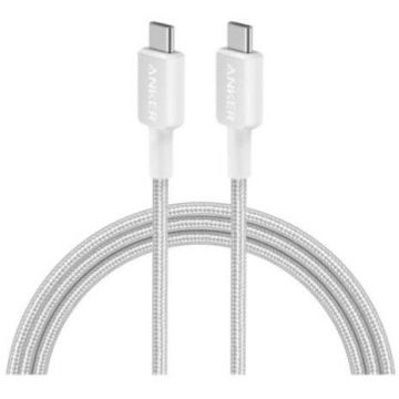 Cablu de Date 322 USB-C la USB-C 60W 0.9M Alb