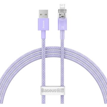 Cablu de date Explorer, USB/Lightning, 2.4A, 1m, Mov