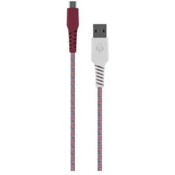 Cablu de Date / Incarcare Line+ Braided Type USB-A to Micro USB Vice/Crimson