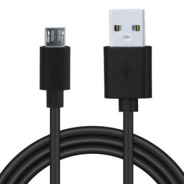 Cablu de Date / Incarcare pentru Smartphone USB 2.0 (T) la Micro-USB 2.0 (T) PVC 1.8M Negru