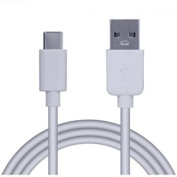 Cablu de Date / Incarcare pentru Smartphone USB 2.0 (T) la Type-C (T) PVC 2.1A 1M Alb