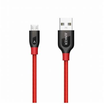 Cablu de date Premium PowerLine+ USB - MicroUSB 0.9m Red