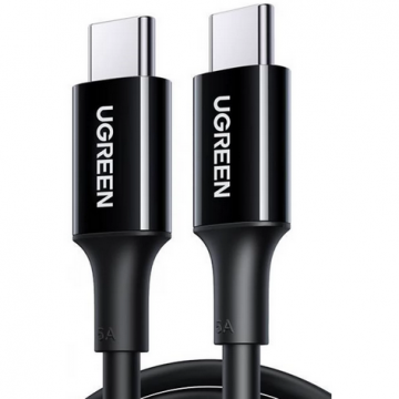 Cablu De Date Si Alimentare US300 Fast Charging Pentru Smartphone USB Type-C La Type-C 1m Negru