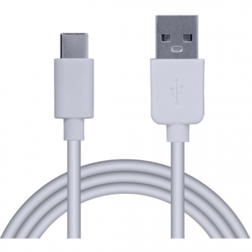Cablu de date USB 3.0 La Type-C 1.8m Alb