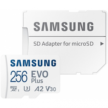 Card de Memorie EVO Plus 2024 256GB SDXC UHS-I White + Adaptor SD