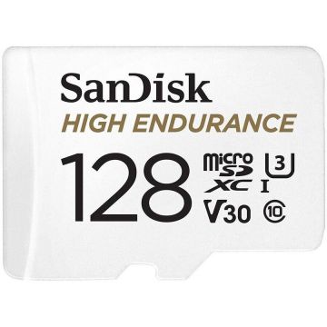 Card de Memorie High Endurance 128GB MicroSDXC + Adaptor SD