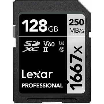Card de memorie Professional 1667x SDXC 128GB UHS-II U3