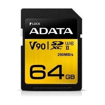 Card de memorie V90 64GB Premier ONE SDXC UHS-II U3 Clasa 10