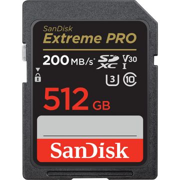 Card Extreme PRO R200/W140 SDXC 512GB UHS-I U3 Clasa 10
