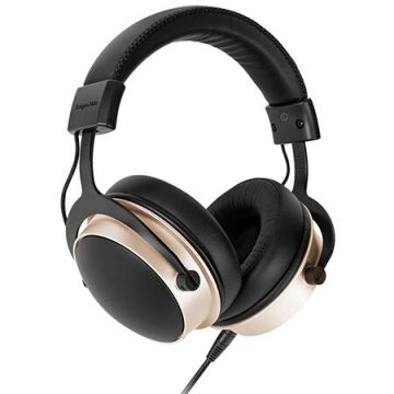 Casti Audio KM0887 Cablu 3M Negru/Auriu