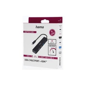 USB-C Hub Multiport 5 Ports 3 x USB-A USB-C HDMI™