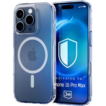 3MK Protectie pentru spate MagCase Clear pentru iPhone 16 Pro Max