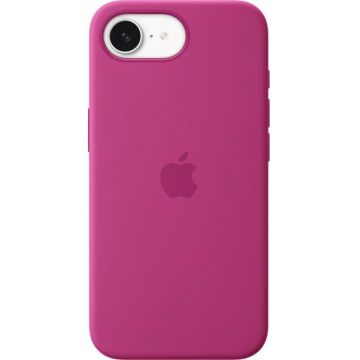 Apple Protectie pentru spate, material silicon pentru iPhone 16e, culoare Fuchsia
