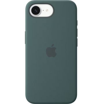 Apple Protectie pentru spate, material silicon pentru iPhone 16e, culoare Lake Green