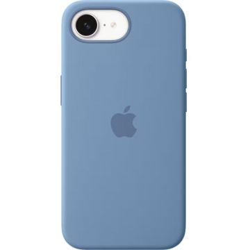 Apple Protectie pentru spate, material silicon pentru iPhone 16e, culoare Winter Blue
