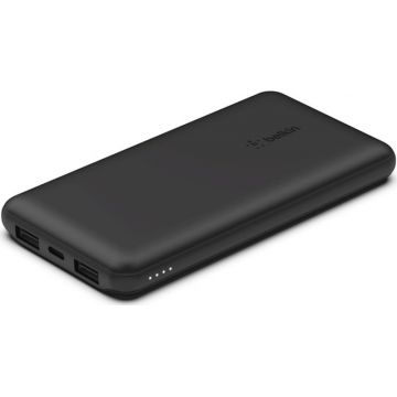 Baterie externa Belkin BoostCharge 10000 mAh, 2x USB, 1x USB-C, Black