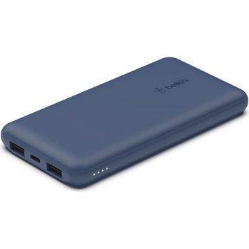Baterie externa Belkin BoostCharge 10000 mAh, 2x USB, 1x USB-C, Blue