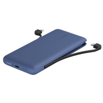 Baterie externa Belkin BoostCharge Plus 10000 mAh, 1x USB-C, 1x Lightning, Blue