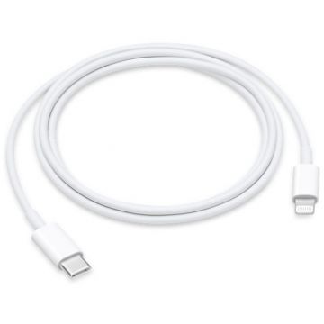 Cablu de Date/Incarcare USB-C - Lightning 1m Alb