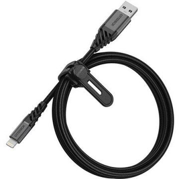 Cablu de date Premium USB/Lightning 1m Negru