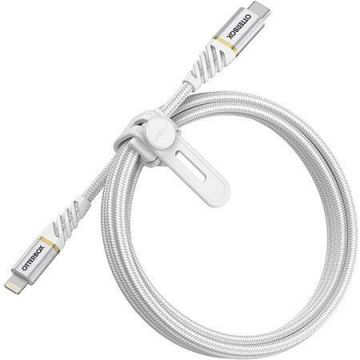 Cablu de date Premium USB Type-C/Lightning 1m Alb