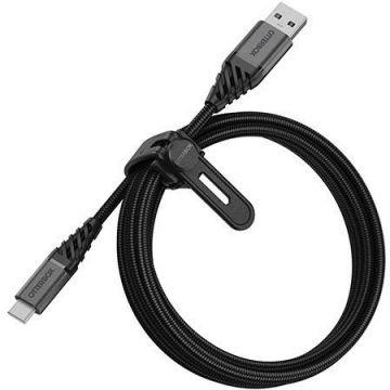 Cablu de date Premium USB/USB Type-C 2m Negru