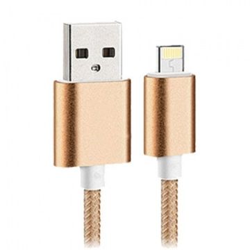 Cablu de date USB la Lightning 0.3m Auriu