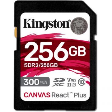 Card Canvas React Plus R300/W260 SDXC 256GB UHS-II U3 Class 10