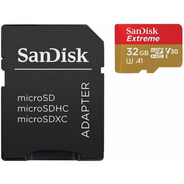 Card de memorie Extreme 32GB Micro SDHC Clasa 10 UHS-I U3 Twin Pack + Adaptor SD
