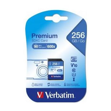 Card de memorie Premium SDXC 256GB Clasa 10