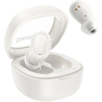 Casti Baseus In-Ear, Bowie WM02 Bluetooth White