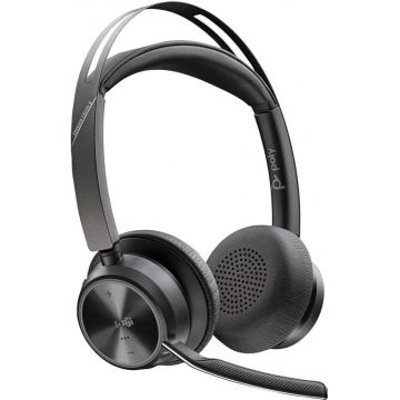 Casti HP On-Ear, Poly Voyager Focus 2, certificat Microsoft Teams