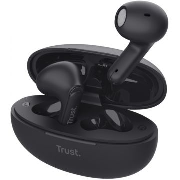 Casti Trust In-Ear, Yavi Bluetooth ENC earbuds Black