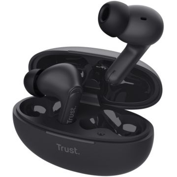 Casti Trust In-Ear, Yavi Bluetooth ENC earbuds Black