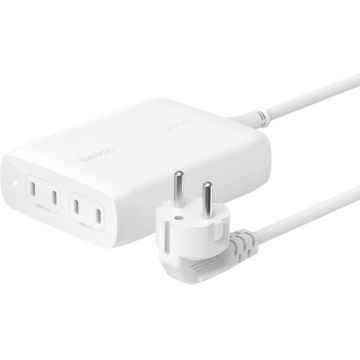 Incarcator retea Belkin BoostCharge Pro, GaN 200W, 4x USB-C, White