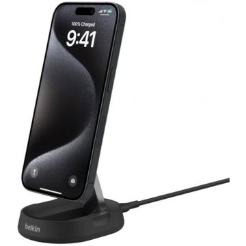 Incarcator wireless Belkin BoostCharge Pro QI2 15W Black