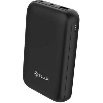 Baterie externa Tellur Compact Pro WPD101, 10000 mAh, 1x USB, 1x USB-C, compatibil MagSafe