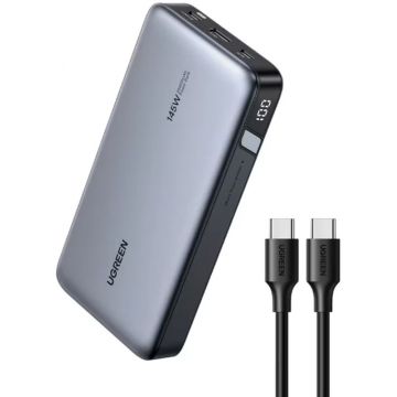 Baterie externa Ugreen 25000 mAh, 2x USB-C, 1x USB, 145W 3A, PD3.0 + QC3.0