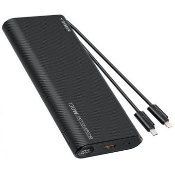 Baterie externa VEGER W2503, 25000 mAh, 1x USB, 1x USB-C, negru