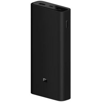 Baterie externa Xiaomi Mi 50W Power Bank, 20000 mAh, 2x USB, 1x USB, Black