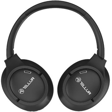 Casti Tellur On-Ear, Vibe, BT ANC, Black