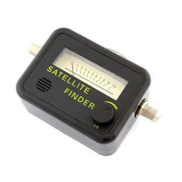 Contor digital de semnal prin satelit, putere reglabila, 13-18V DC, negru