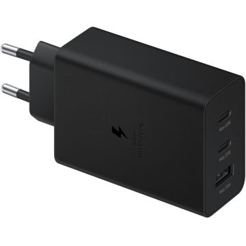 Incarcator retea Samsung EP-T6530N, negru, 1x USB, 2x USB-C, Fast Charge 65W