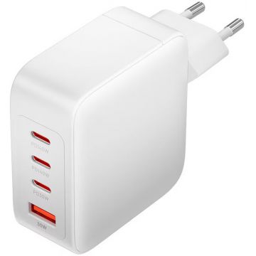 Incarcator retea Vention GaN 3x USB-C, 1x USB, 140W White