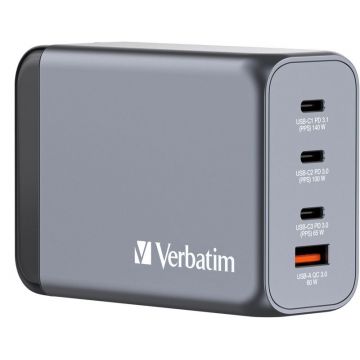 Incarcator retea Verbatim GNC-240 GaN 240W EU/UK/US