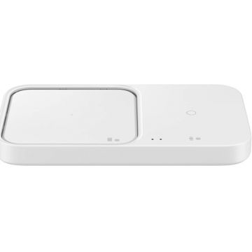 Incarcator wireless Samsung EP-P5400B, Wireless Qi, Charger Duo, alb