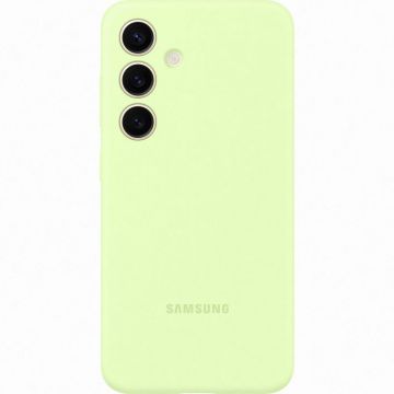 Samsung Capac protectie spate Silicon Light Green pentru Galaxy S24