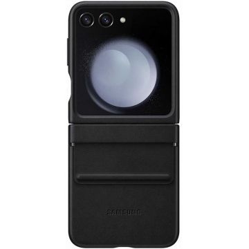 Samsung Protectie de tip Flap Eco-Leather Black pentru Galaxy Z Flip 5